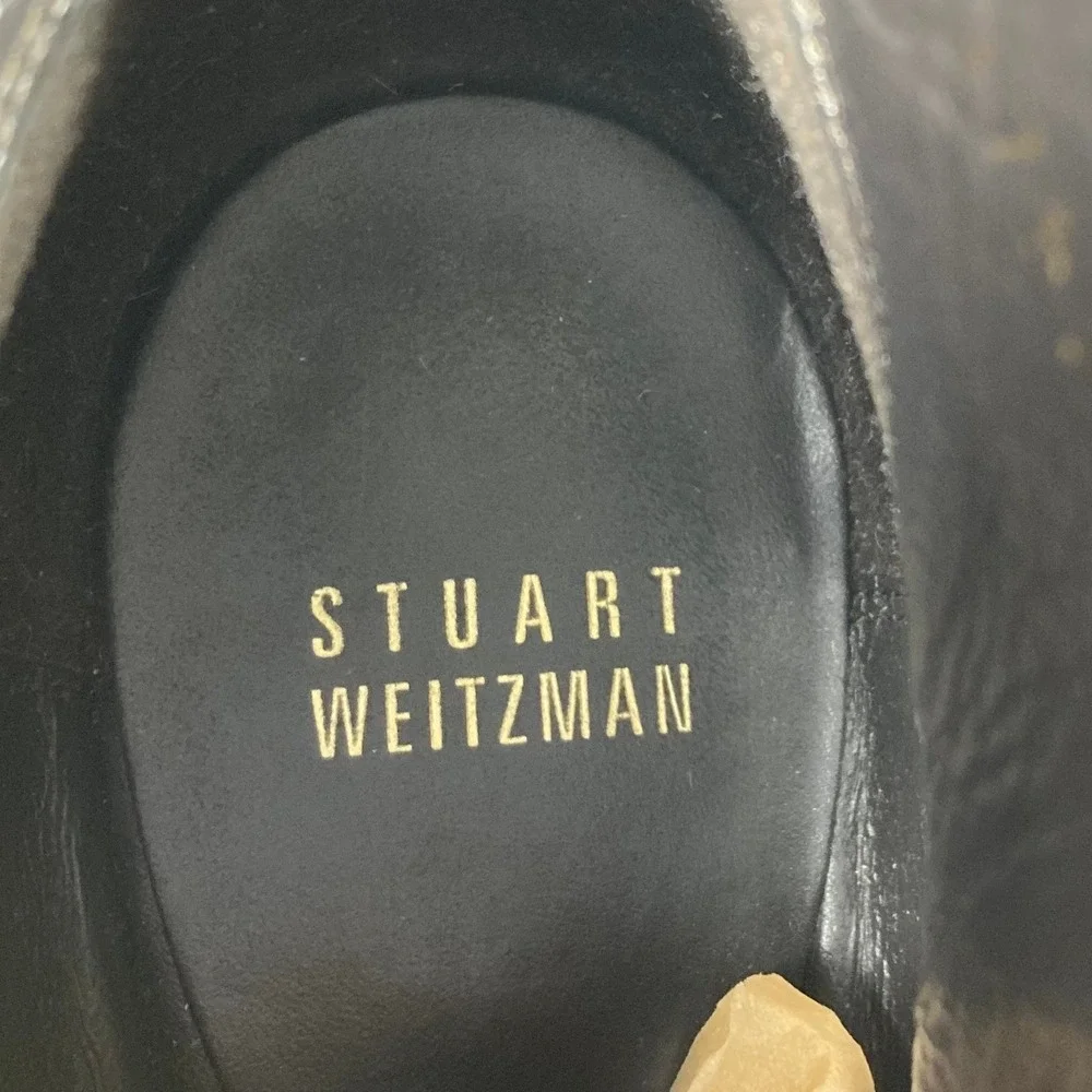 Stuart Weitzman Taupe Suede Wedge Ankle Boots Made‎ in Spain Size 8 M